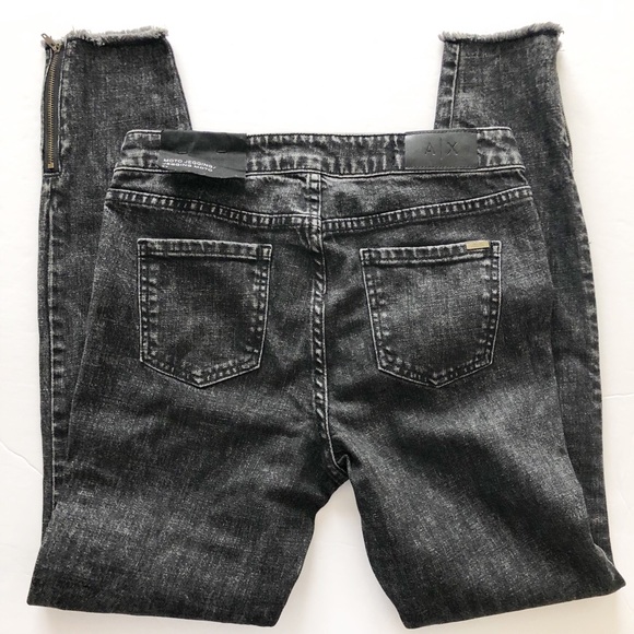 A/X Armani Exchange Black Moto Jegging - Picture 3 of 6